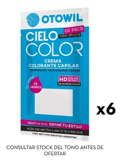 Tintura X6 Fantasia Cielo Color Otowil 47gr Coloración - tienda online