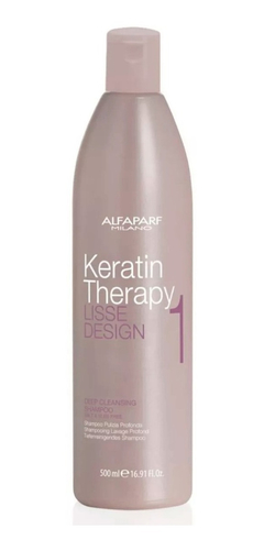 Shampoo Keratin Therapy Lisse Design x 500ml - Alfaparf