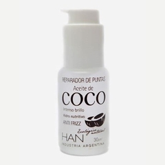 Reparador Puntas Aceite Coco Anti Frizz Brillo Han 30 Cm3