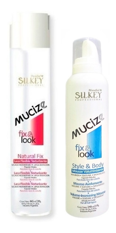 Combo Laca Texturizante + Mousse Mucize Fix & Look Silkey