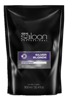 Shampoo Matizador Violeta Silver Blonde Issue Saloon 900 Ml