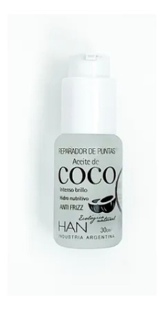 Reparador Puntas Aceite Coco Anti Frizz Brillo Han 30 Cm3 - comprar online