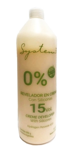 Revelador En Crema Con Siliconas 15 Vol. x900ml - System 3