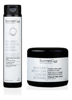 Combo Detox Con Carbón Activado Shampoo + Máscara - Bonmetique