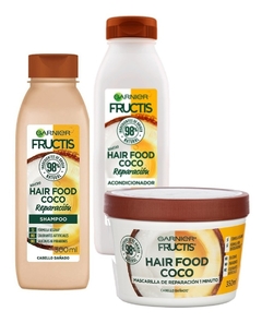 Combo Garnier Coco Kit Vegano Shampoo Acondic Máscara