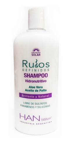 Combo Rulos Han Shampoo Y Enjuague 500cm3 Crema Peinar 200ml - comprar online