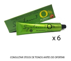 Kit 6 Tinturas System 3 Sin Amoniaco Hanna Collins X60gr