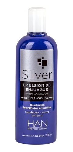Kit Silver Han Shampoo 350cm3 + Enjuague Neutraliza Amarillo en internet