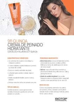 Crema de peinar Hidratante 911 Quinoa x180ml - Biotop en internet