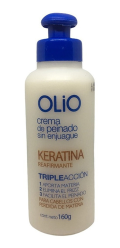 Crema de Peinar con Keratina Reafirmante 160g - Olio