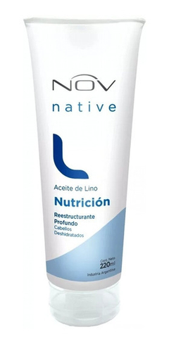 NUTRICIÓN ACEITE DE LINO CABELLOS DESHIDRATADOS 220ML - NOV NATIVE L