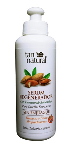 Serum Regenerador Cabellos Extra Secos Sin Enjuague 200g - Tan Natural