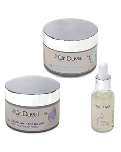 Kit Vegano Crema Dia x50g + Crema Noche x50g Anti-Age + Serum Hidronutrix x30ml Dr. Duval