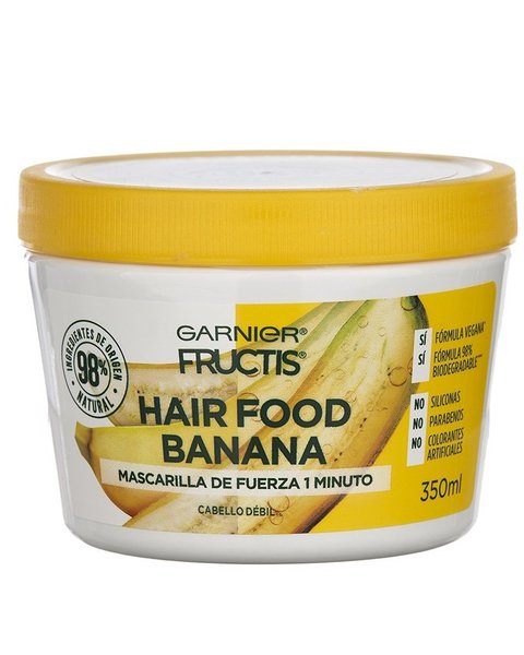 MASCARILLA DE FUERZA BANANA 350ML - FRUCTIS GARNIER