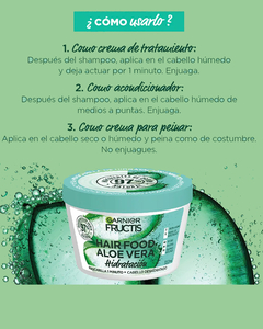 Combo Garnier Aloe Vera Kit Vegano Shampoo Acondic Máscara en internet