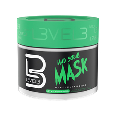 Mascara Crema Facial Mud Scrub Piel Grasa x500 ml - Level 3
