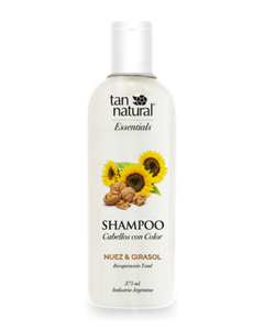 Shampoo Cabellos con Color 375ml Essentials Nuez y Girasol - Tan Natural