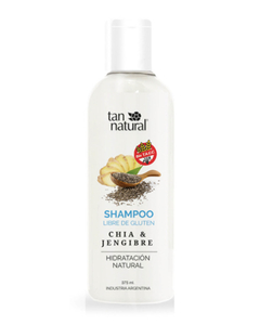 Shampoo chía y Jengibre Libre de glúten x375ML Essentials - TAN NATURAL
