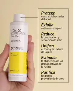 Tónico Exfoliante Facial Ácido Salicílico 100ml - Biobellus - comprar online