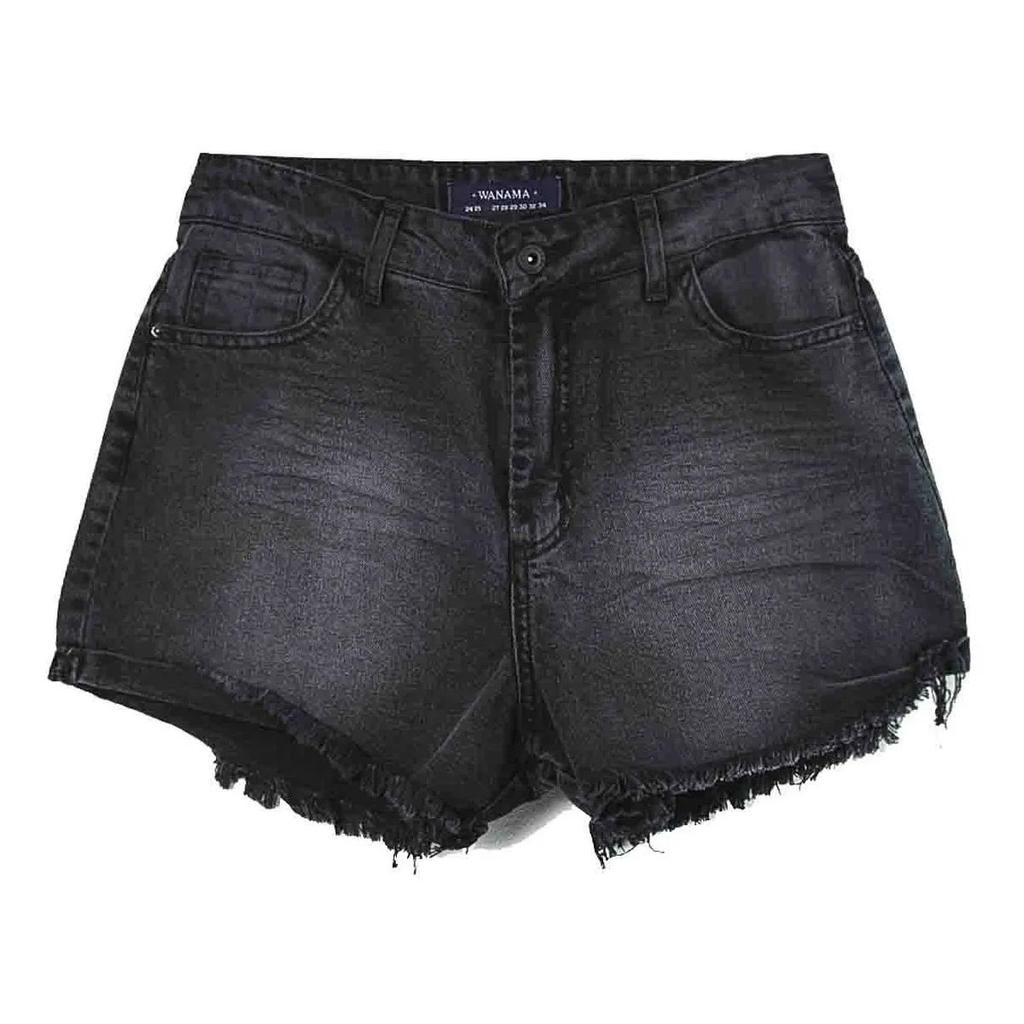 Short jeans mujer negro sale