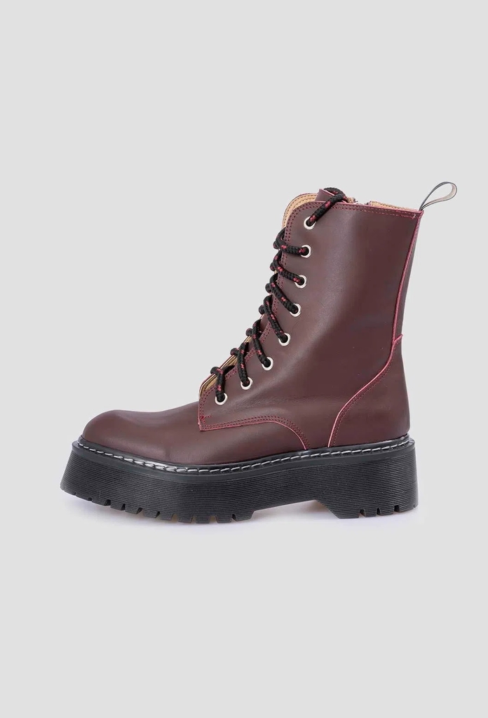 Borcegos bordo online mujer