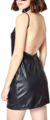 Vestido Corto Simil Cuero Mujer 47 Street Leather Sin Mangas (41129504) - Urbano Salto