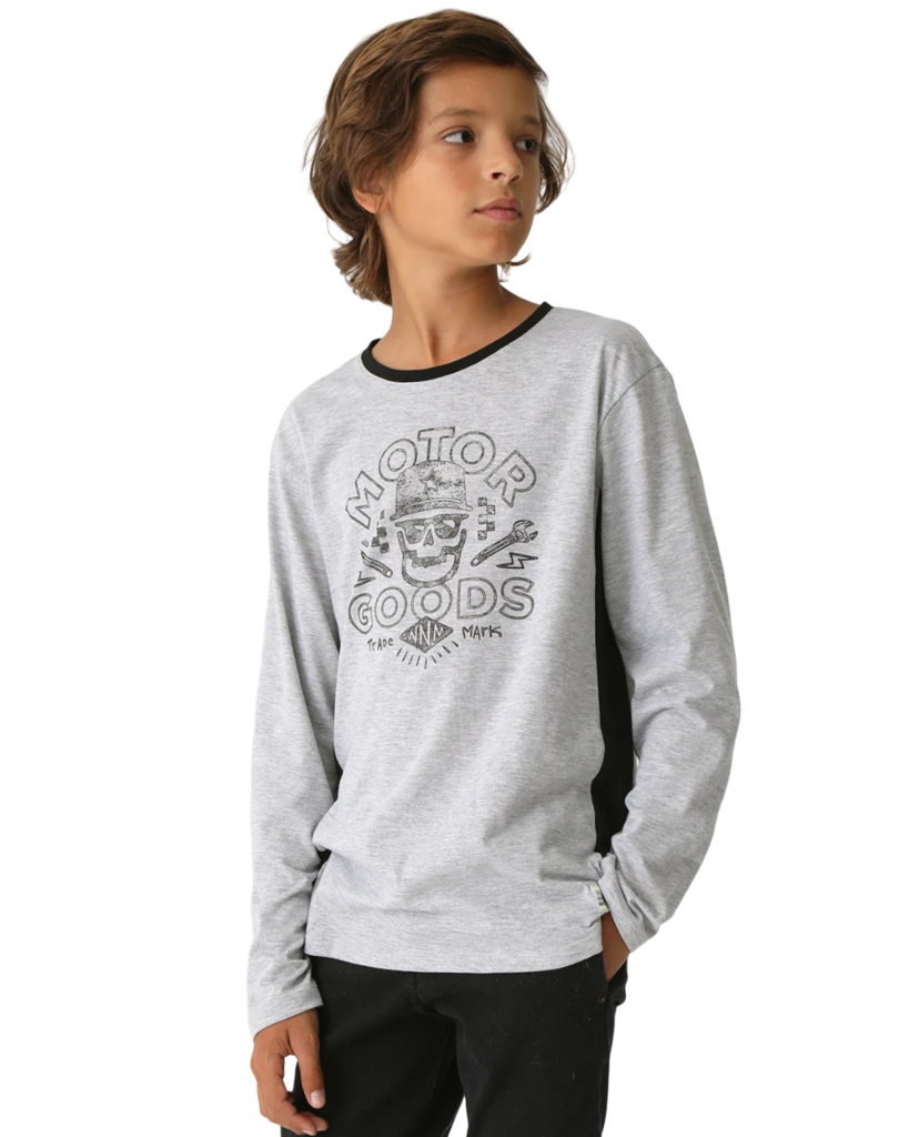 Remera Algodon Nino Wanama Kids James Boys Manga Larga 209K3403