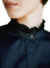 Camisa Algodon Mujer Etiqueta Negra Cuello Volado (037303) - comprar online