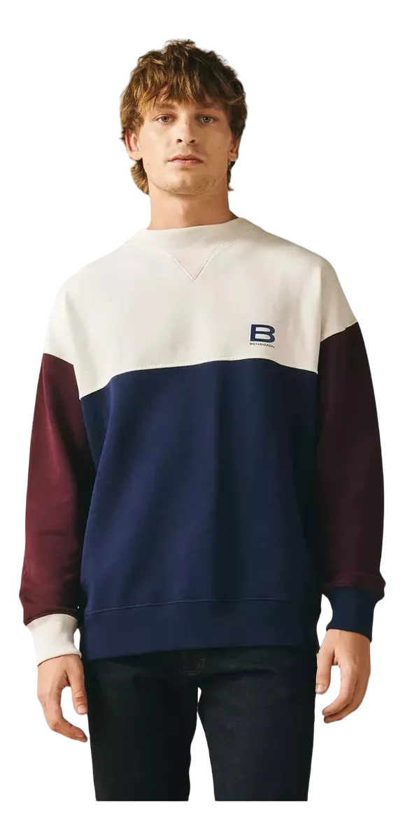Buzo Algodon Hombre Bensimon Adriano Sin Capucha 15505