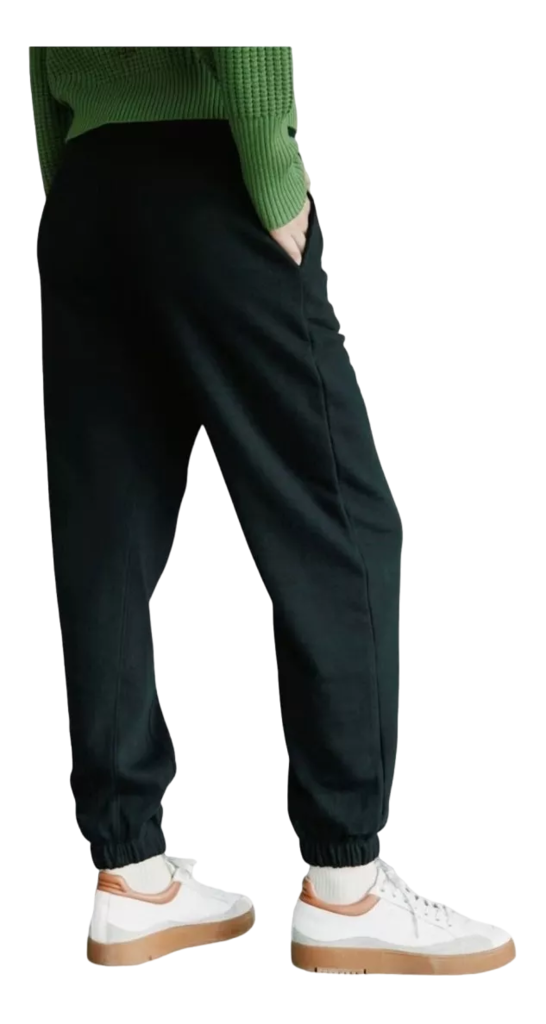 Pantalon Jogging Algodon Mujer Etiqueta Negra Elastico French Terry 309303
