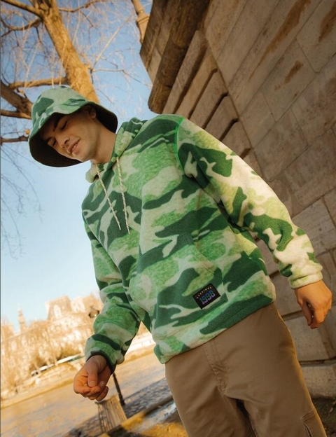 Buzo Polar Hombre Bensimon Hoodie Polar Camuflado 15410