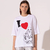 Remera Jersey Pima Mujer Jazmin Chebar Buda Heart Manga Corta (L4500045) - Urbano Salto