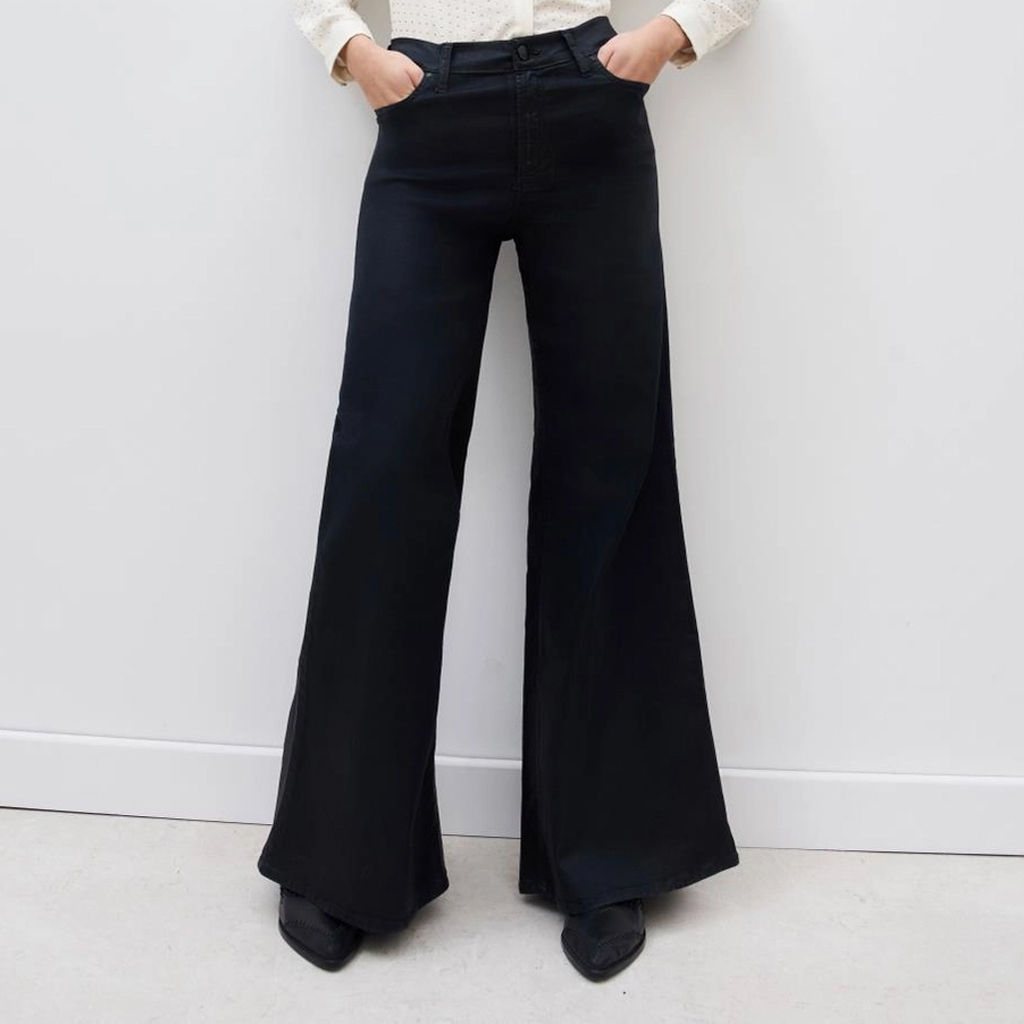 Jeans palazzo negro shop