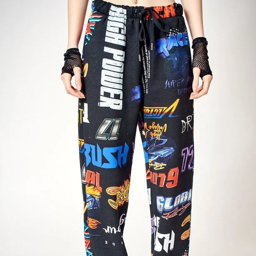 Pantalon Algodon Mujer 47 Street Racing Con Friza 41209559