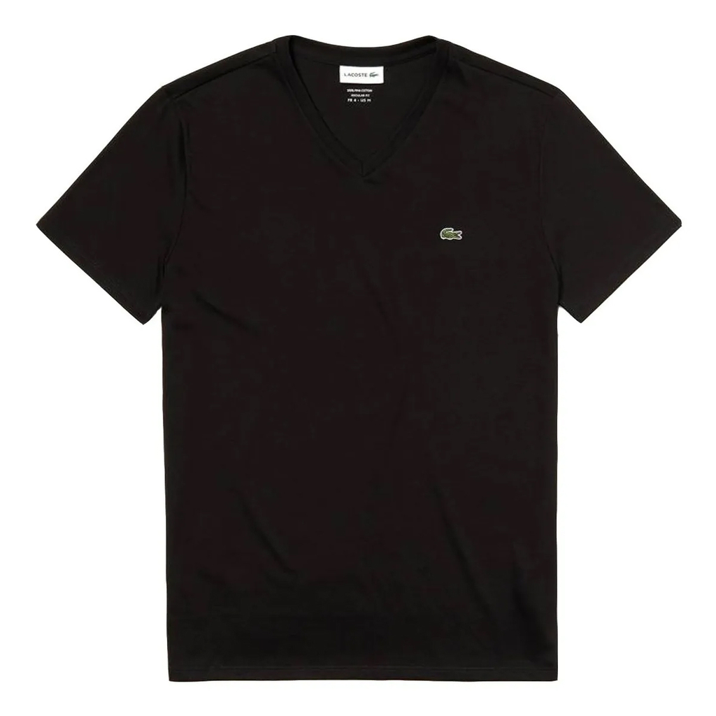 Remera Hombre Lacoste T Shirt Basica Cuello V TH6710