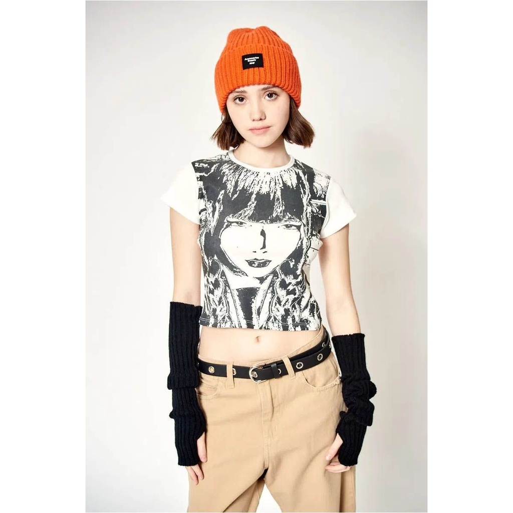 Remera Algodon Mujer 47 Street Tadashi Manga Corta Estampada