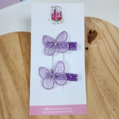 Hair Clip Borboleta Organza (Parzinho) - loja online