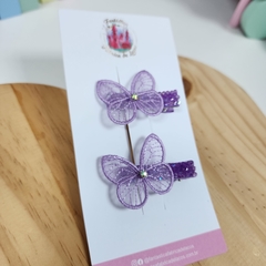 Imagem do Hair Clip Borboleta Organza (Parzinho)