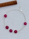 Pulseira Em Prata 925 Com Rubi (35/25U640149)