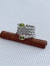 Anel Em Prata 925 Com Peridoto (53/10A1490329)