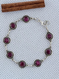 Pulseira Em Prata 925 Com Rubi (52/25U1450489)