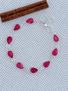 Pulseira Em Prata 925 Com Rubi (39/25U970239)