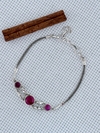 Pulseira Em Prata 925 Com Rubi (1/25U1070239)