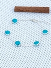 PULSEIRA EM PRATA 925 COM TURQUESA (35/28U430189)