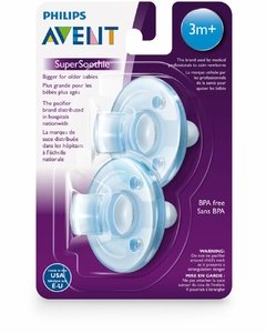 Philips Avent Super Soothie Pacifier, 3-18 Months