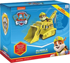 Paw Patrol Rubble's Bulldozer Vehicle with Collectible Figure