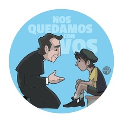 Sticker "Nos quedamos con vos"