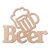 Cartel Cerveza Beer De Fibrofacil En 3mm De Espesor