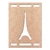 Cuadro Torre Eiffel De Fibrofacil En 3mm De Espesor