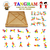 Tangram Juego Didáctico - Fibrofácil Con Base 10x10 - comprar online